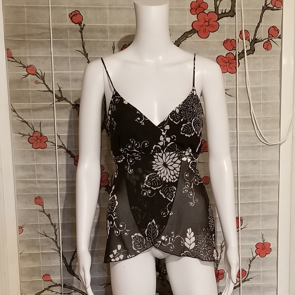 Black and white tank/cami